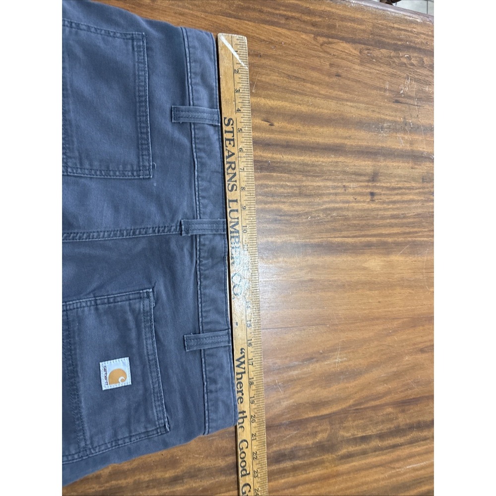 Carhartt Cargo Jeans Pants Mens 38x34 Gray Relaxed Fit Ripstop Work Utility - Picture 7 of 7